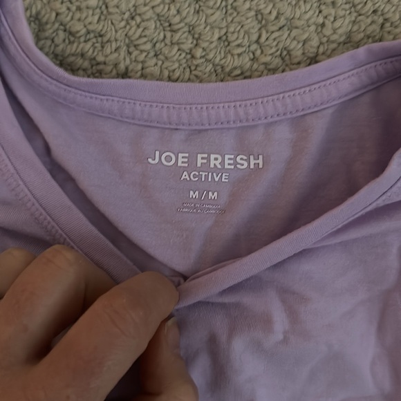 Joe Fresh Active Lilac Long Sleeve Top - Picture 3 of 6